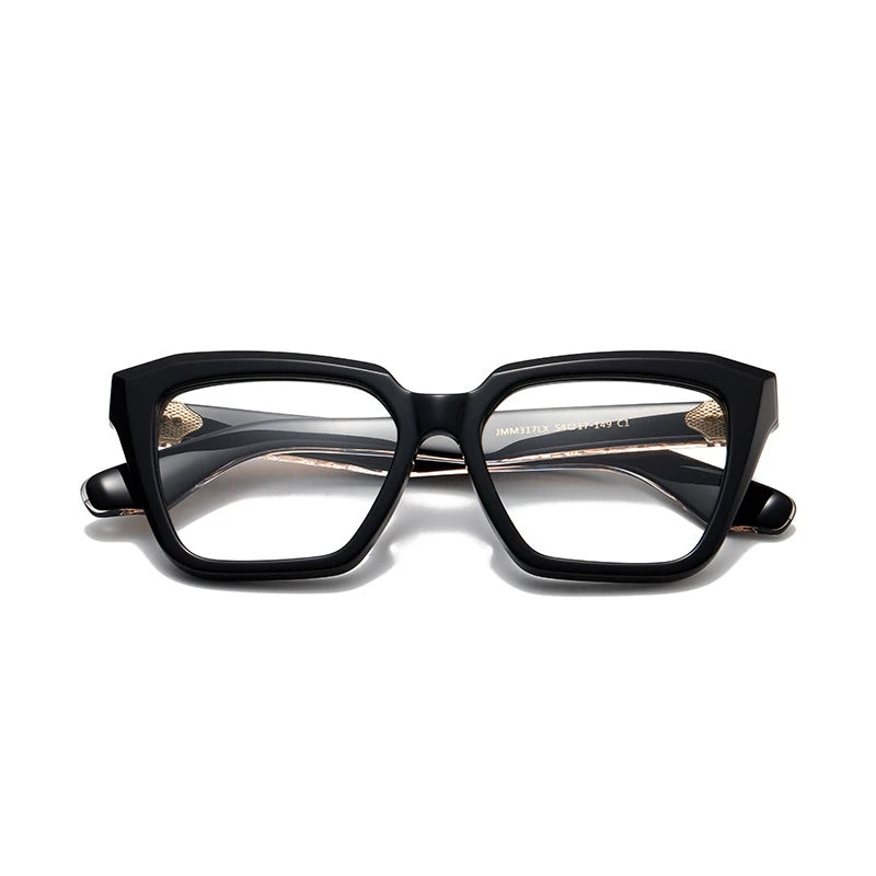 Aror Unisex Full Rim Square Cat Eye Acetate Eyeglasses 842317