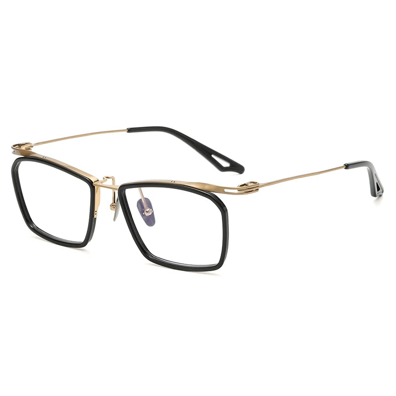 Aimee Unisex Full Rim Square Brow Line Titanium Tr 90 Eyeglasses 1955 Full Rim Aimee   