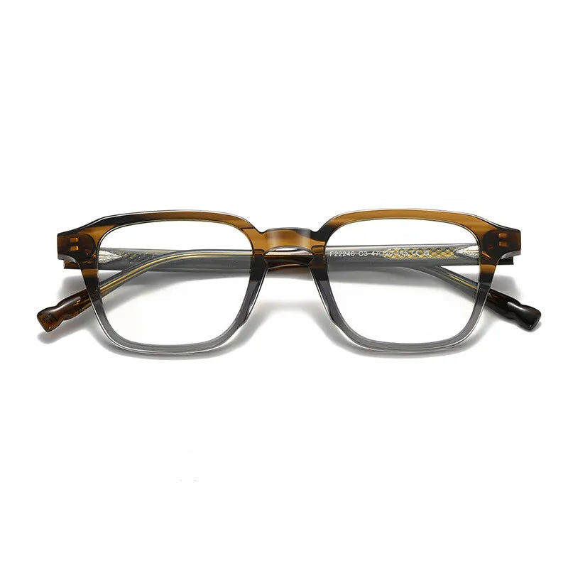 CCspace Women's Full Rim Square Acetate Reading Glasses 802575