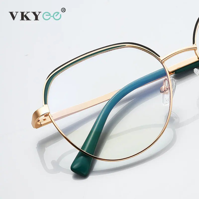 Vicky Unisex Full Rim Flat Top Round Tr 90 Titanium Reading Glasses 3098 Reading Glasses Vicky   