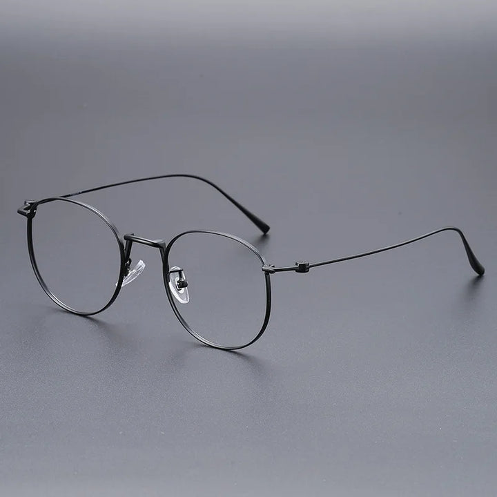 Momoja Women's Full Rim Round Titanium Eyeglasses 45110