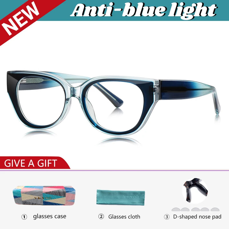 Vicky Unisex Full Rim Oval Tr 90 Titanium Reading Glasses 97020