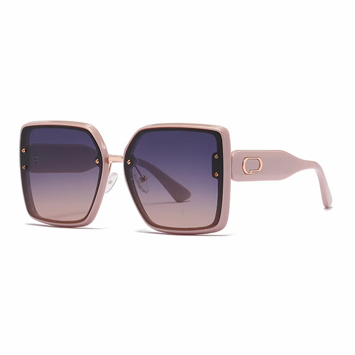 Ralferty Women's Full Rim Square Big Acetate Polarized Sunglasses R715 Sunglasses Ralferty C562 Pink CHINA As picture