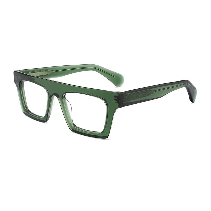 Gatenac Unisex Full Rim Brow Line Square Eyeglasses Gxyj1576