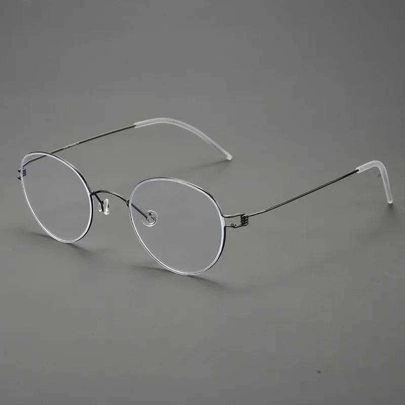 Momoja Women's Full Rim Oval Screwless Titanium Eyeglasses 70178