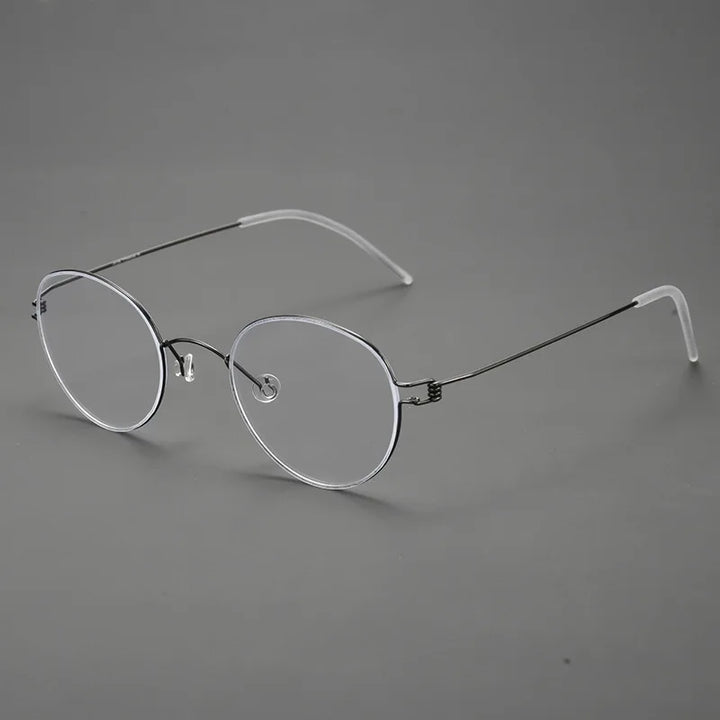 Momoja Women's Full Rim Oval Screwless Titanium Eyeglasses 70178