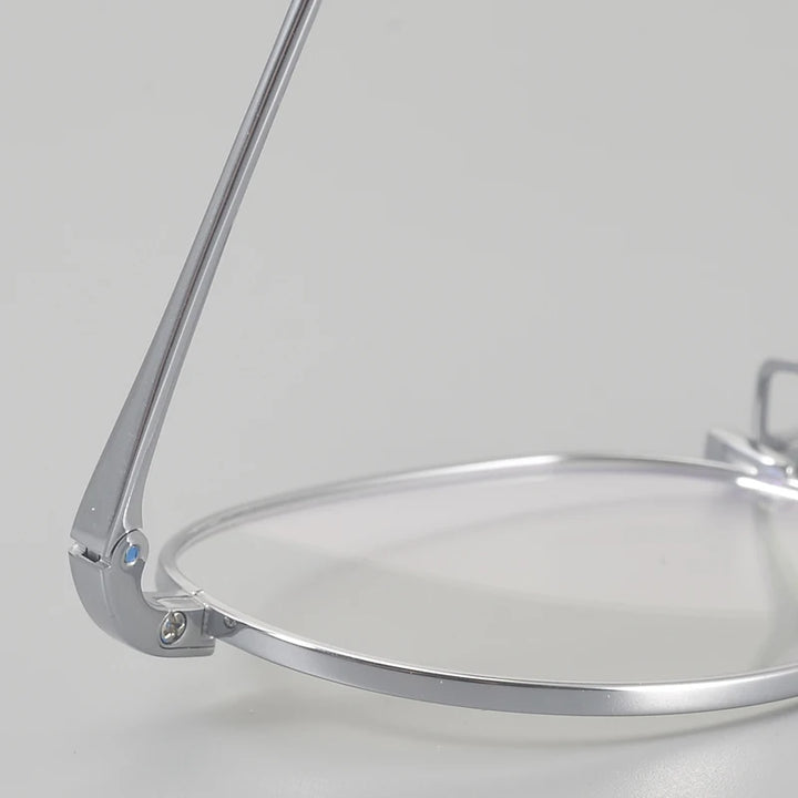 Muzz 0002 unisex small oval titanium prescription eyeglasses — view 7