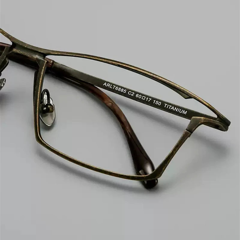 Blackmask Unisex Full Rim Square Titanium Eyeglasses BM-RLT6885