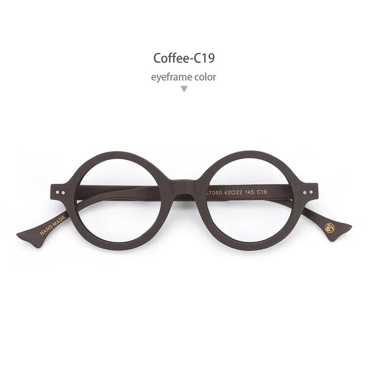 Hdcrafter PS7060 unisex round acetate prescription eyeglasses — view 4