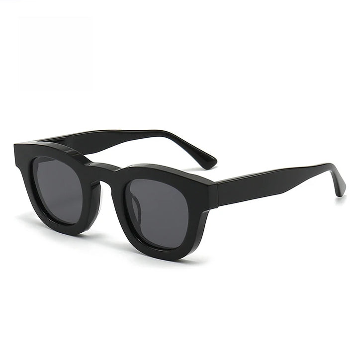 Black Mask Unisex Full Rim Cat Eye Acetate Sunglasses 393146 Full Rim Black Mask C1 As Shown 