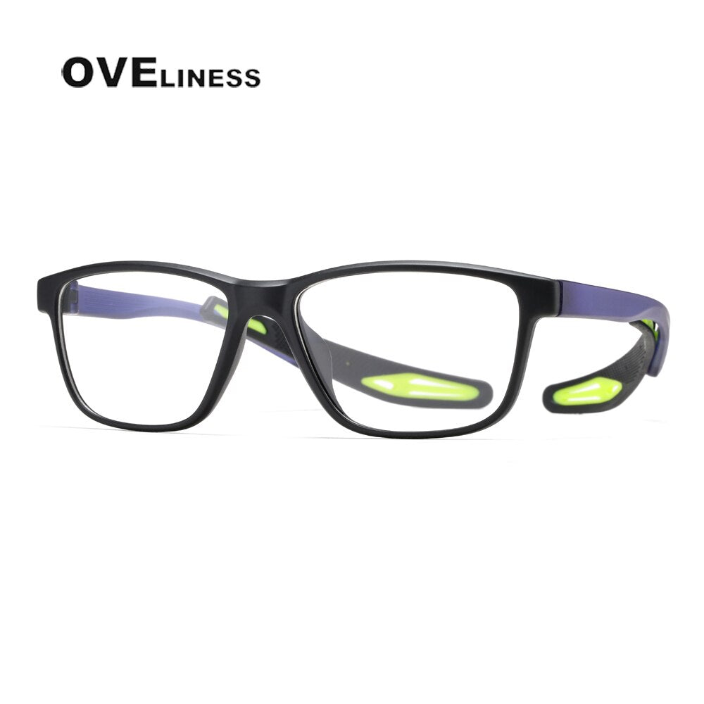 Oveliness Unisex Full Rim Square Tr 90 Ultem Sport Eyeglasses Ad58 Full Rim Oveliness c006  