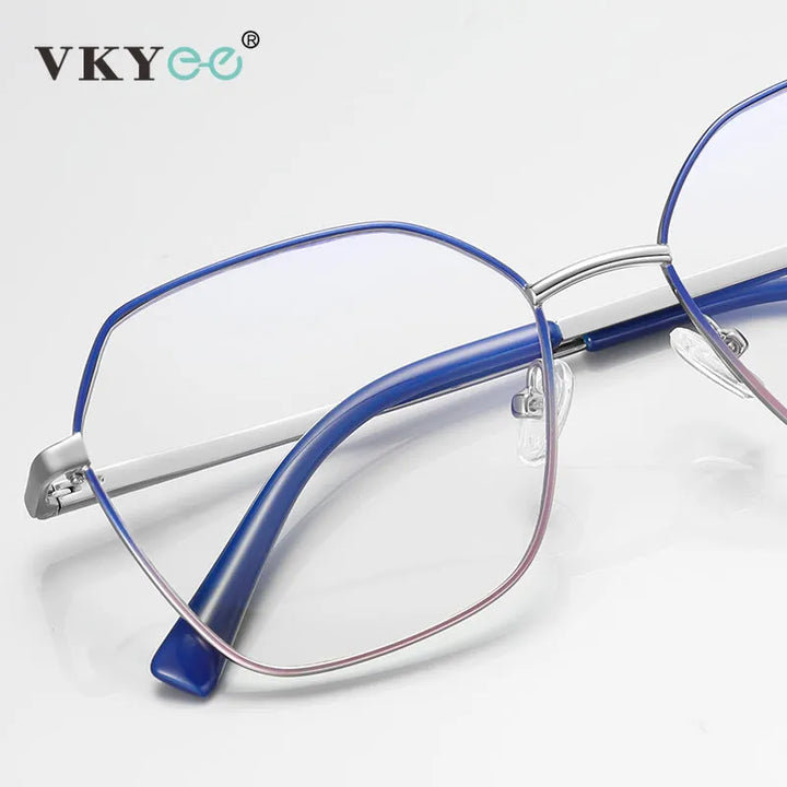 Vicky Women's Full Rim Stainless Steel Polygon Reading Glasses 3090 Reading Glasses Vicky   