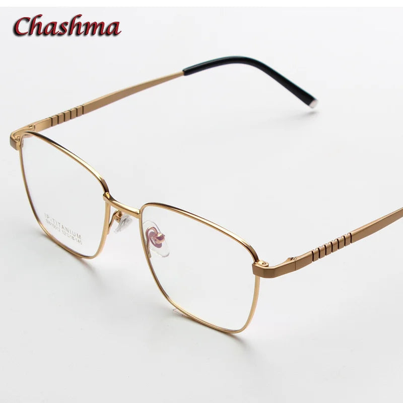 Chashma Ochki Women's Full Rim Square Titanium Eyeglasses 10012