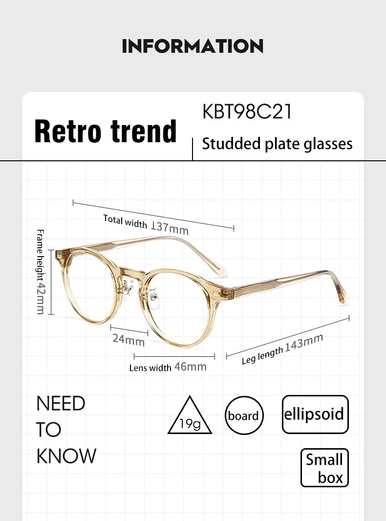 Vicky Women's Full Rim Round Oval Acetate Reading Glasses 98421