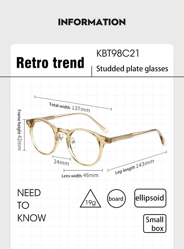 Vicky Women's Full Rim Round Oval Acetate Reading Glasses 98421