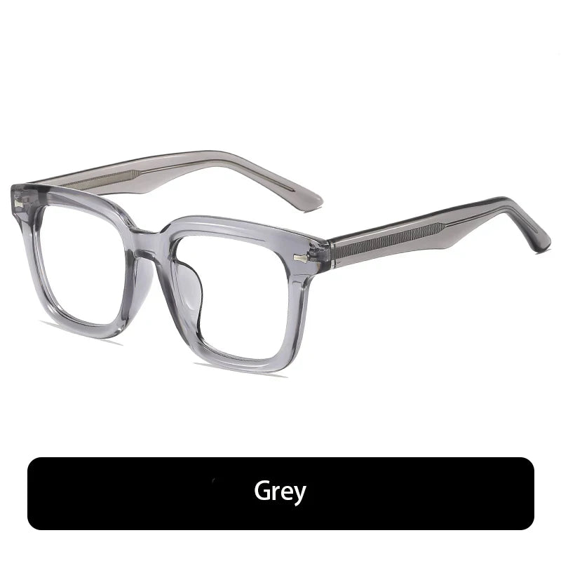 Hdcrafter J-1101 unisex big square acetate prescription eyeglasses — view 5