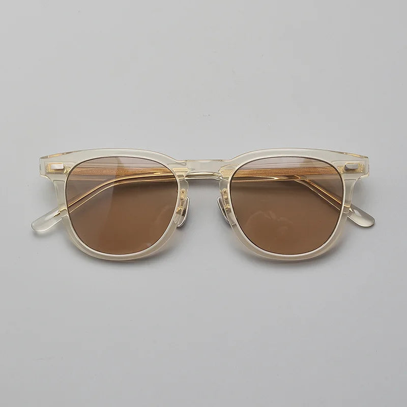 Black Mask Unisex Full Rim Square Acetate Polarized Sunglasses 8153 Sunglasses Black Mask   