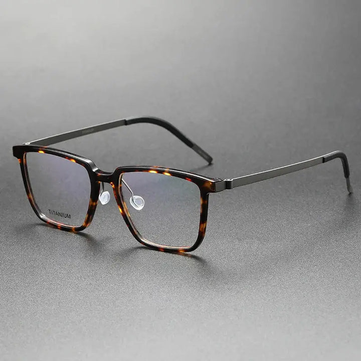 Bobbie Full Rim 184400 Unisex Square Acetate Titanium Frames FuzWeb