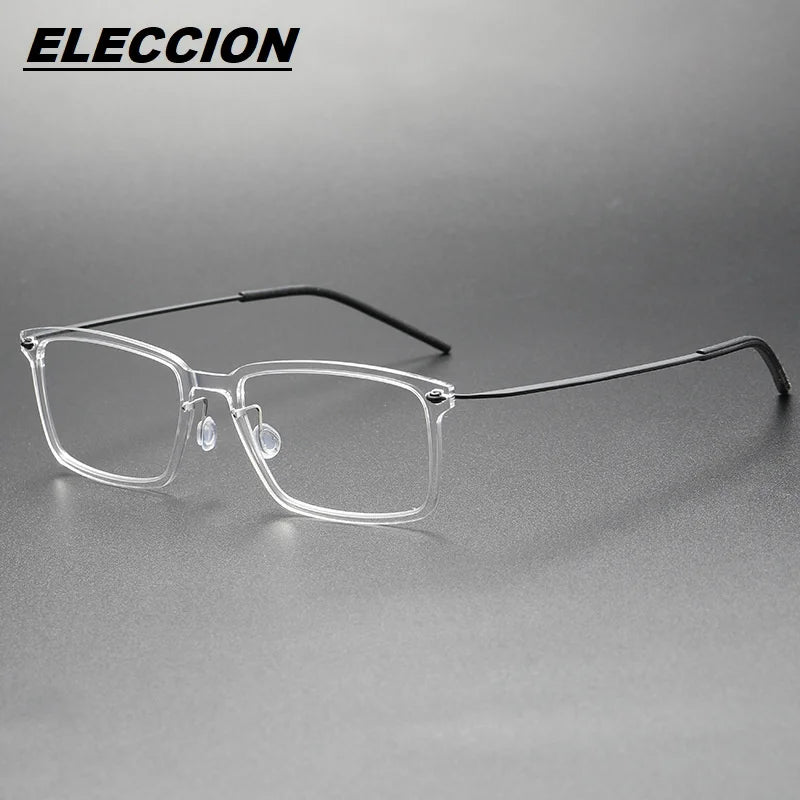 Eleccion Unisex Full Rim Square Nylon Titanium Eyeglasses 6528