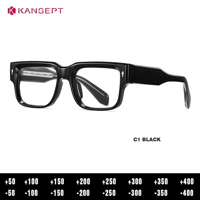 Kansept Unisex Full Rim Square Pc Cp Resin Reading Glasses 48301