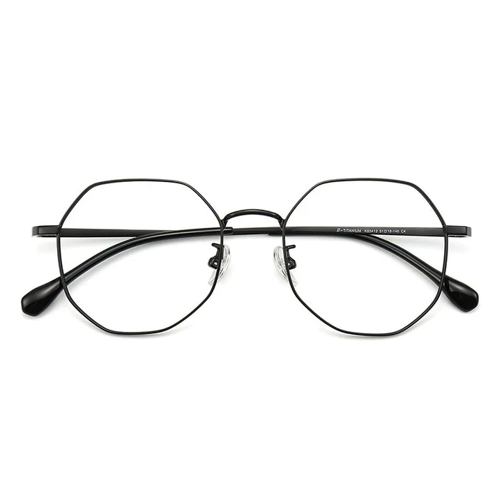 Muzz 854103 unisex titanium prescription eyeglasses — view 3