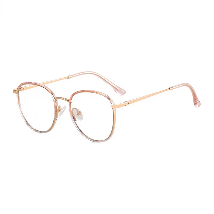 Ralferty Women's Full Rim Oval Tr 90 Acetate Eyeglasses R83607 Full Rim Ralferty C7 Pink CHINA 