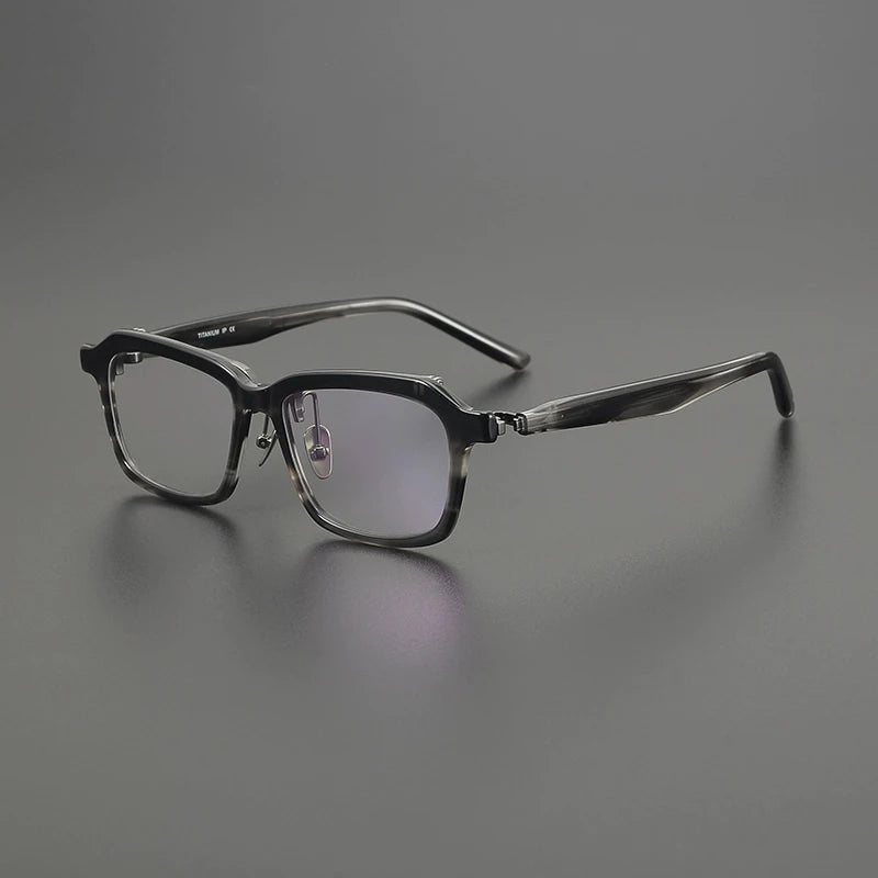 Gatenac Men's Full Rim Big Square Acetate Eyeglasses G8058