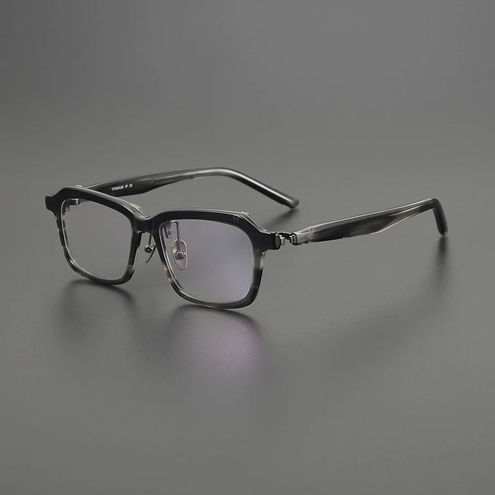 Gatenac Men's Full Rim Big Square Acetate Eyeglasses G8058