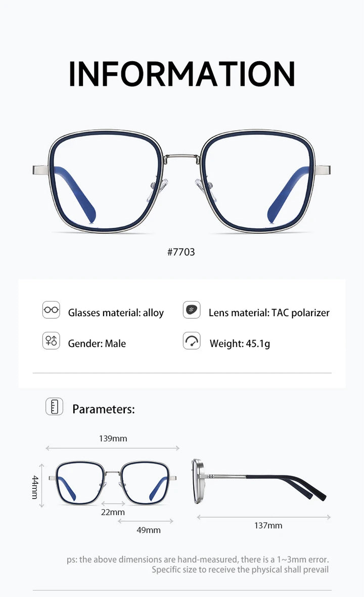 Vicky Women's Full Rim Square Eyeglasses Clip On Sunglasses 77031