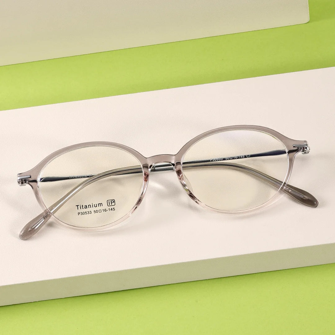 Xbora Women's Full Rim Oval Tr 90 Titanium-Alloy Eyeglasses 530533