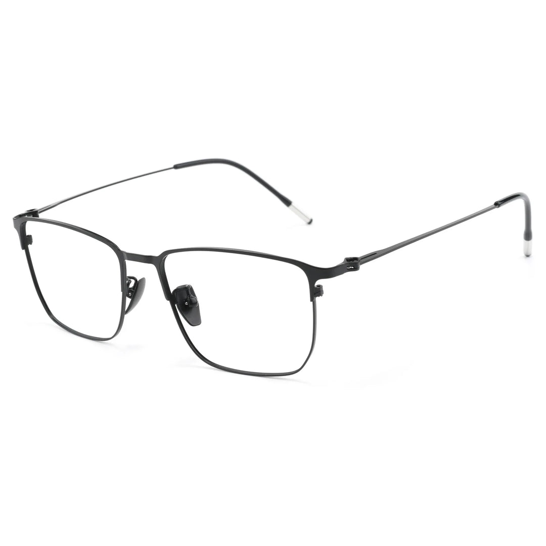 Gmei Optical T1376X men's square alloy prescription eyeglasses