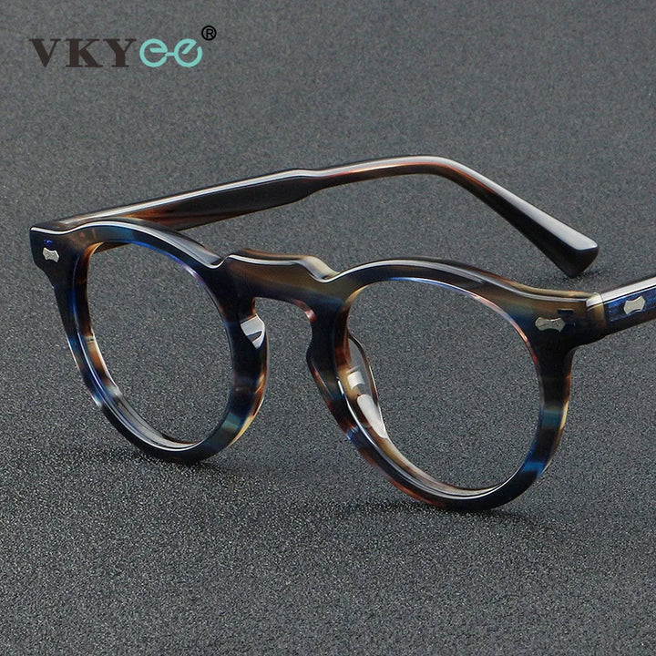 Vicky Unisex Full Rim Round Acetate Reading Glasses 633128