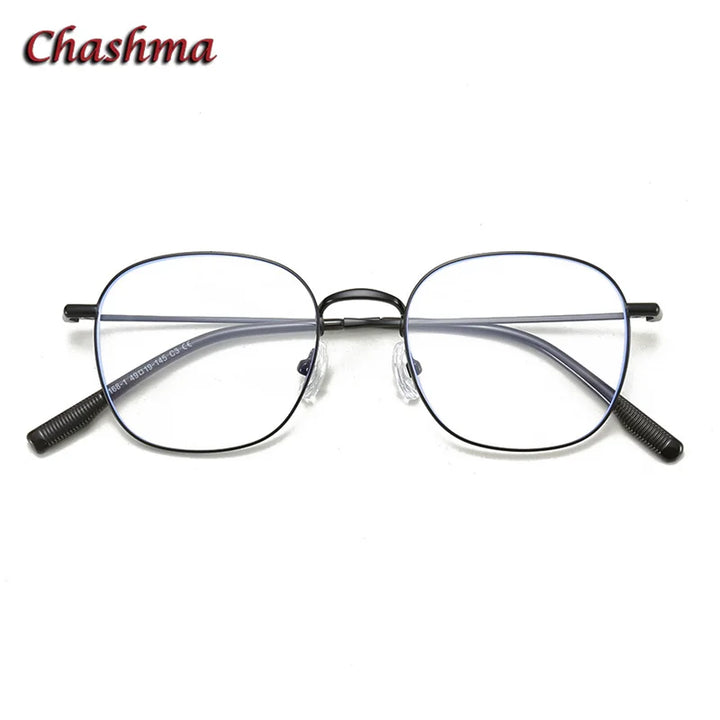 Chashma Ochki Women's Full Rim Oval Square Alloy Eyeglasses 70168