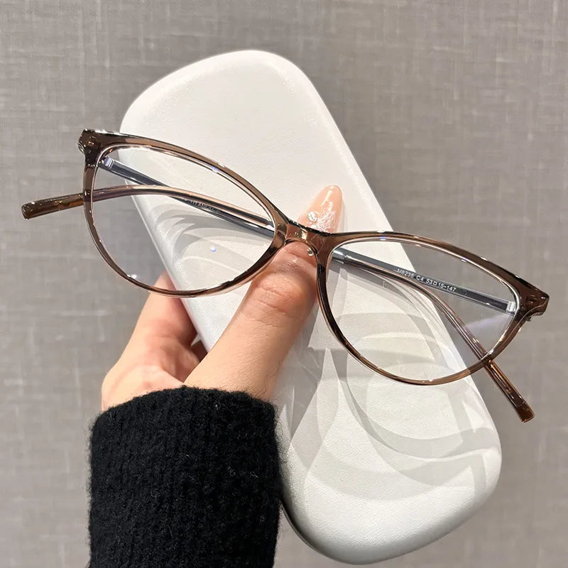 Kocolior Women's Full Rim Oval Tr 90 Titanium Eyeglasses 482381