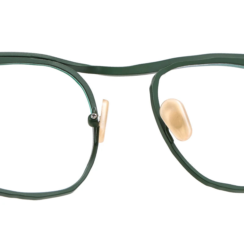 Muzz 0091 men's square IP titanium prescription eyeglasses — view 8