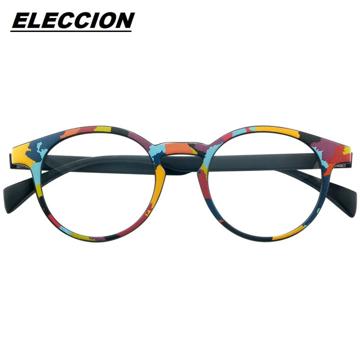 Eleccion Women's Full Rim Round Tr 90 Eyeglasses 8802 Full Rim Eleccion