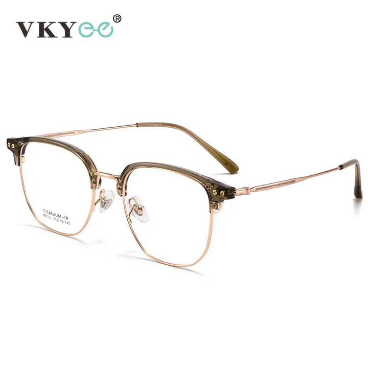 Vicky Women's Full Rim Square Titanium Reading Glasses V8151 Reading Glasses Vicky   