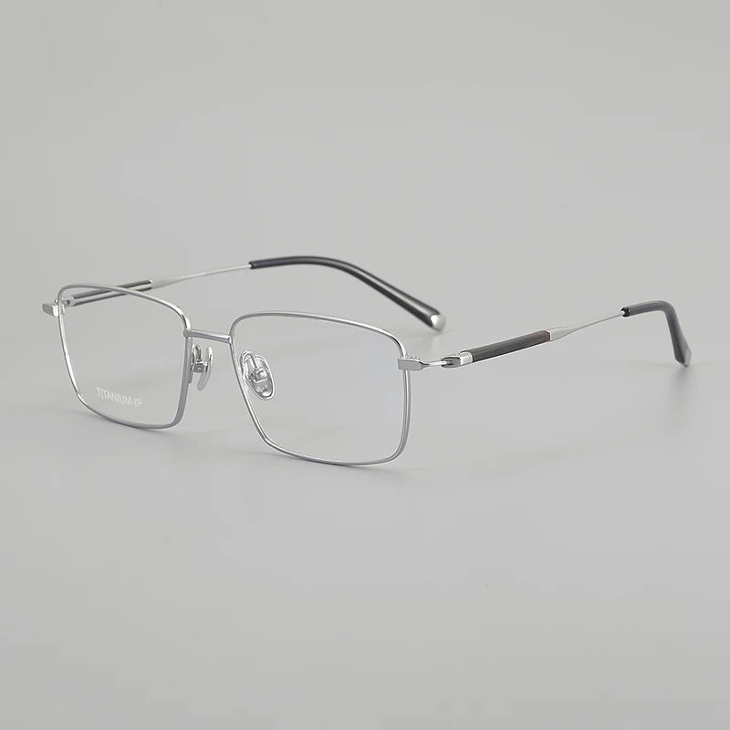 Muzz ZRB-1 men's square pure titanium prescription eyeglasses — view 3