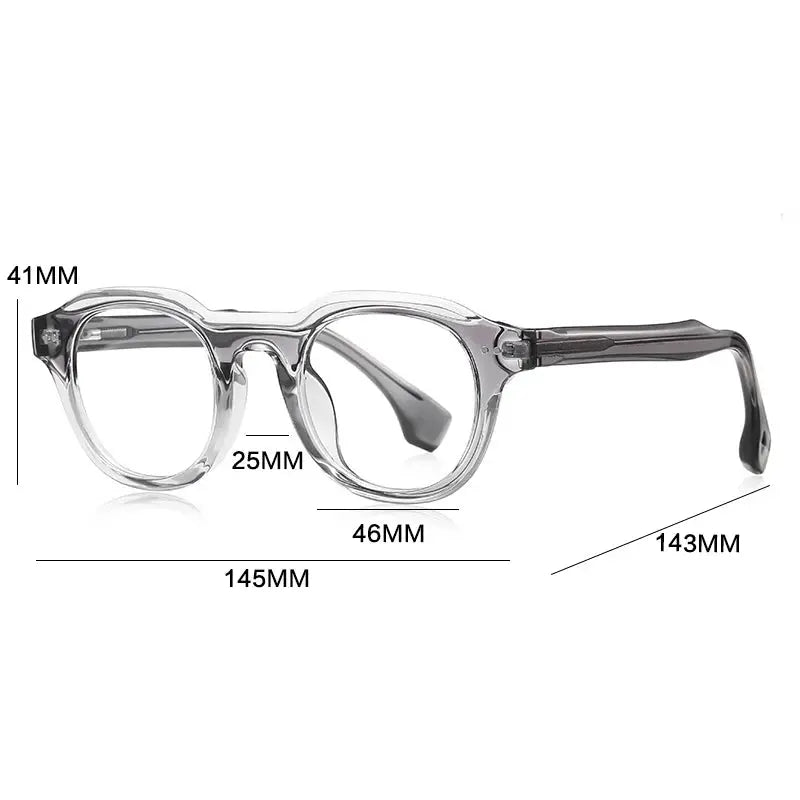 Gatenac Unisex Full Rim Oval Square Tr 90 Titanium Eyeglasses  776088 Gatenac