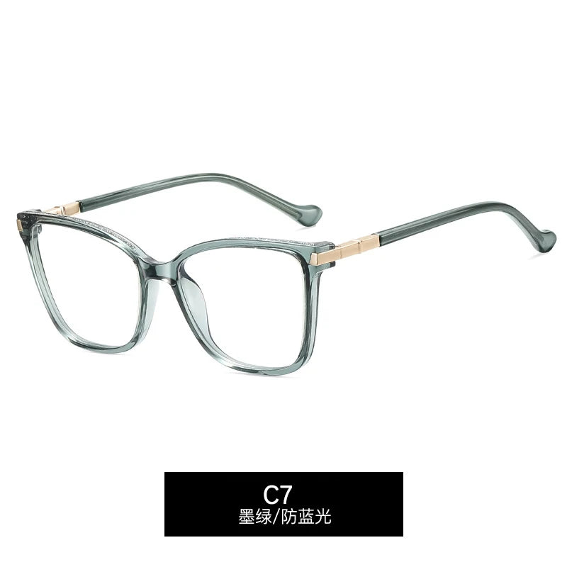 CCspace Women's  Full Rim Square Tr 90 Alloy Reading 312713