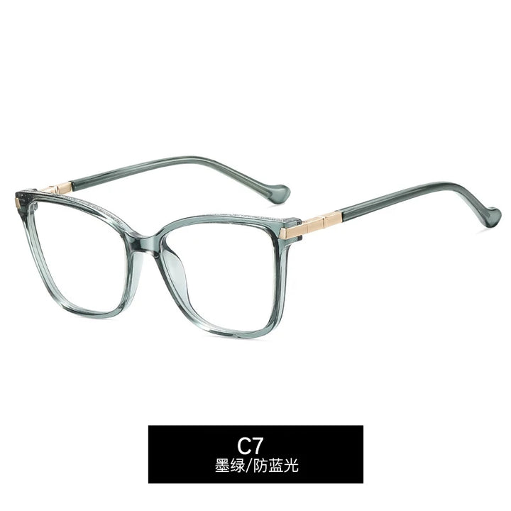 CCspace Women's  Full Rim Square Tr 90 Alloy Reading 312713