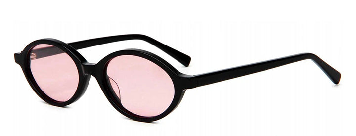 Esnbie Women's Full Rim Small Oval Acetate Sunglasses 240801