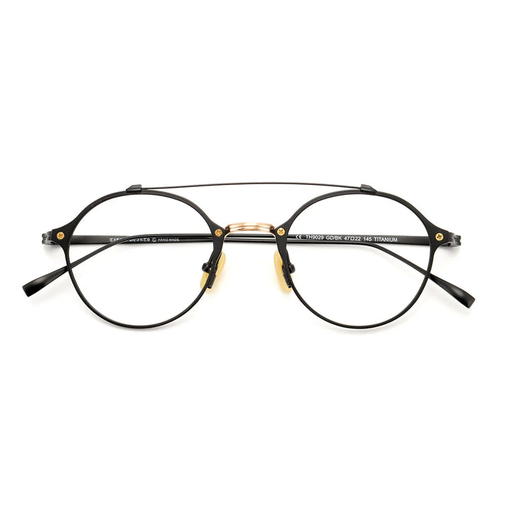 Aimee Unisex Full Rim Round Double Bridge Titanium  Eyeglasses 4747 Full Rim Aimee   