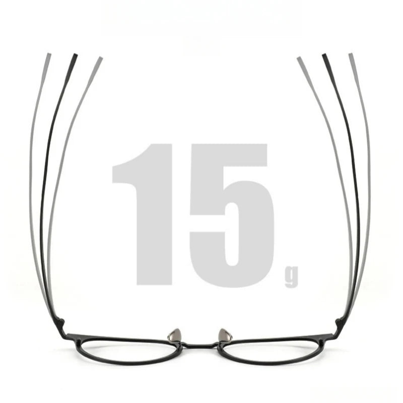 Yimaruili Unisex Full Rim Round Titanium Eyeglasses Y0061 Full Rim Yimaruili Eyeglasses   