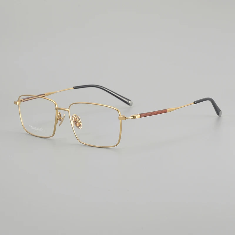 Muzz ZRB-1 men's square pure titanium prescription eyeglasses — view 6