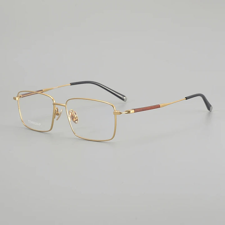 Muzz ZRB-1 men's square pure titanium prescription eyeglasses — view 6