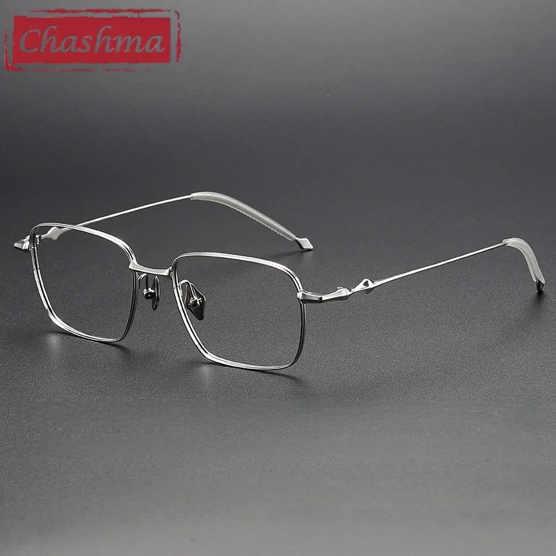 Chashma Men's Full Rim Polygon Square Titanium Eyeglasses 544118