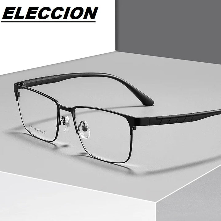 Eleccion Unisex Full Rim Square Tr 90 Alloy Eyeglasses 6202