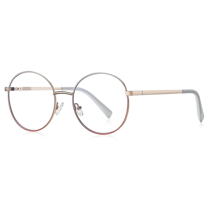 Vicky Women's Full Rim Stainless Steel Round Reading Glasses 3082 Reading Glasses Vicky