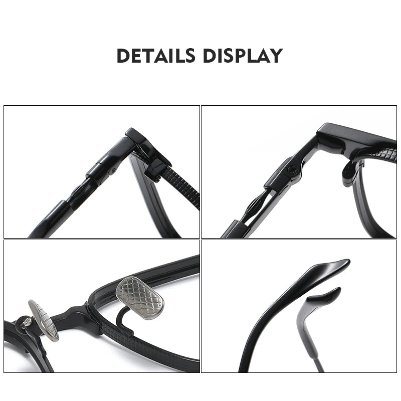 Muzz 07527 men's pure titanium prescription eyeglasses — view 12